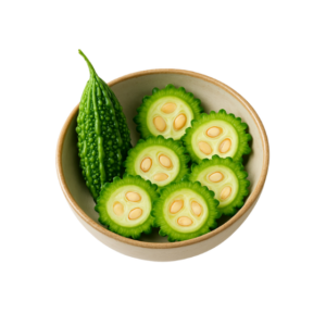 Bitter gourd sliced